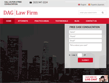 Tablet Screenshot of epersonalinjurylawyers.com